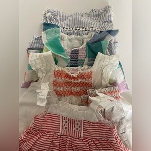 0-3 MOS GIRL BUNDLE: sleeveless dresses & romper (Gymboree, GAP Baby)